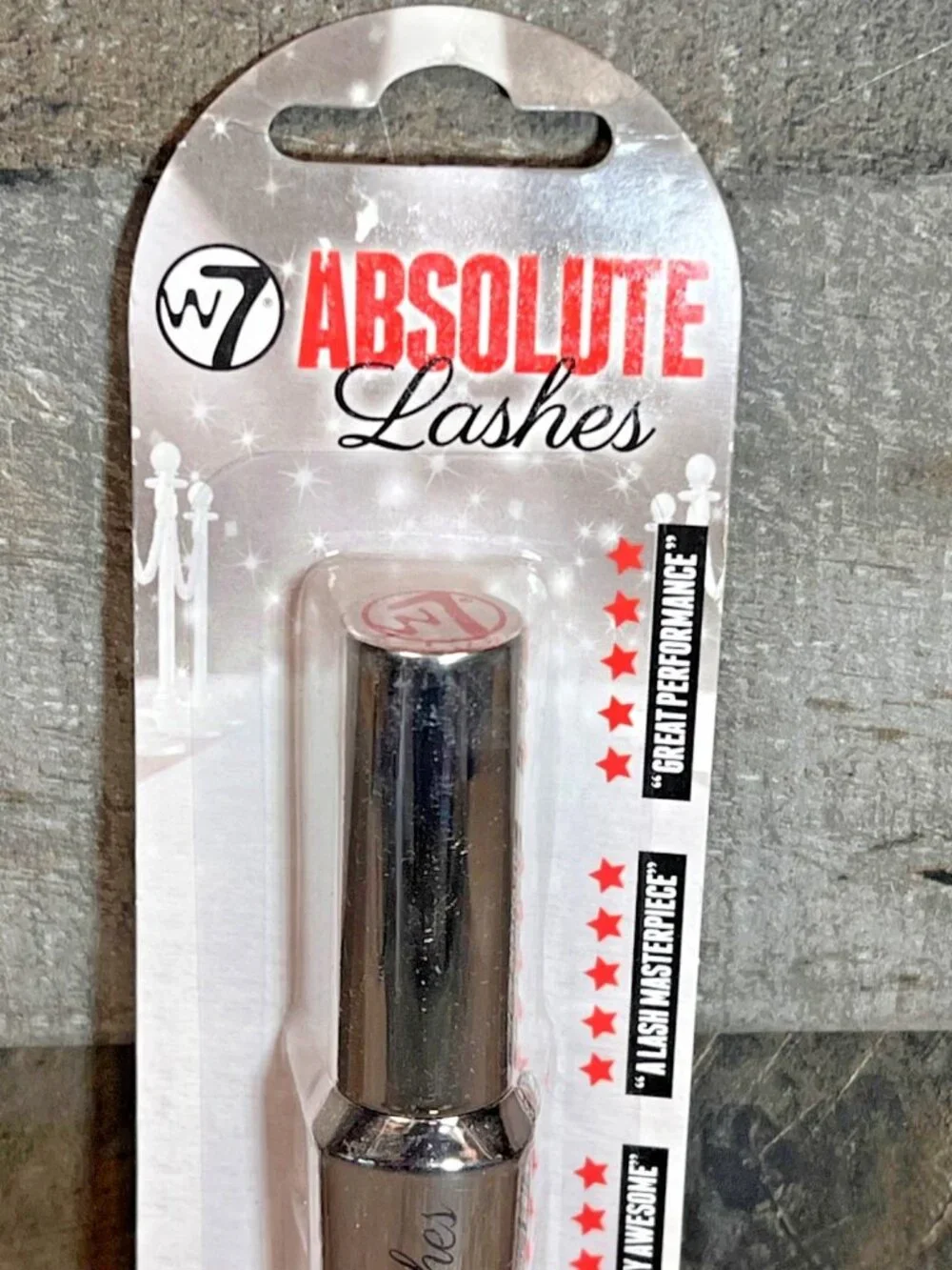 W7 ABSOLUTE LASHES ~ Mascara (BLACKEST BLACK) Great Performance Brand New Sealed